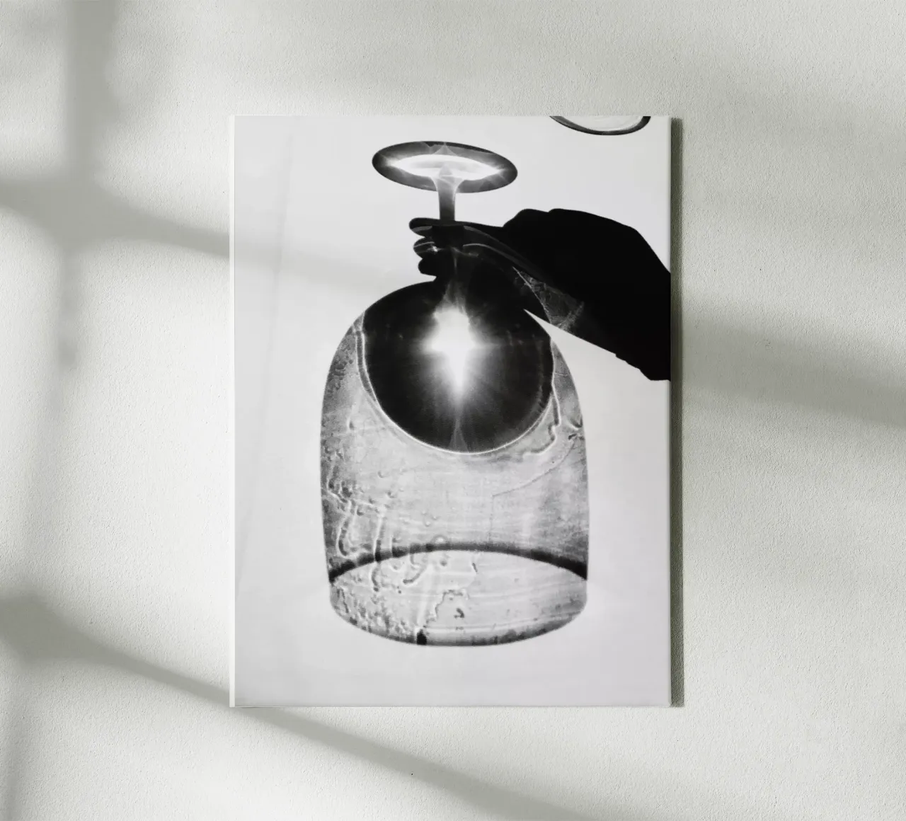 Glas van licht canvas met Baklijst van Janine Sommer Fotografie