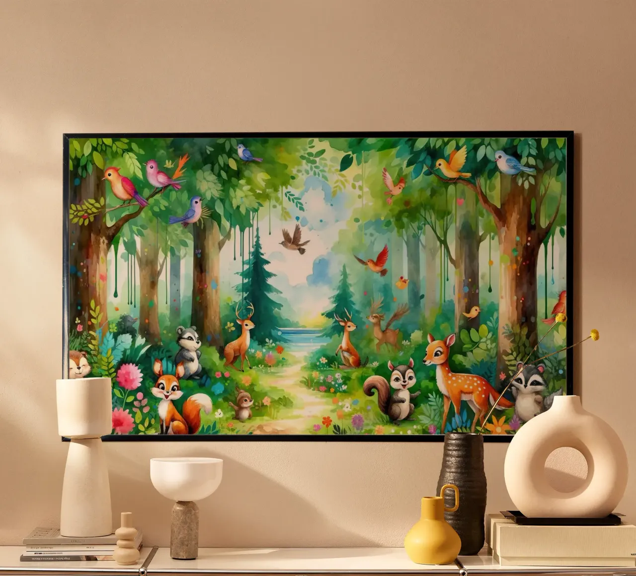 Waldtierfreunde Poster von Chromatic Fusion Studio