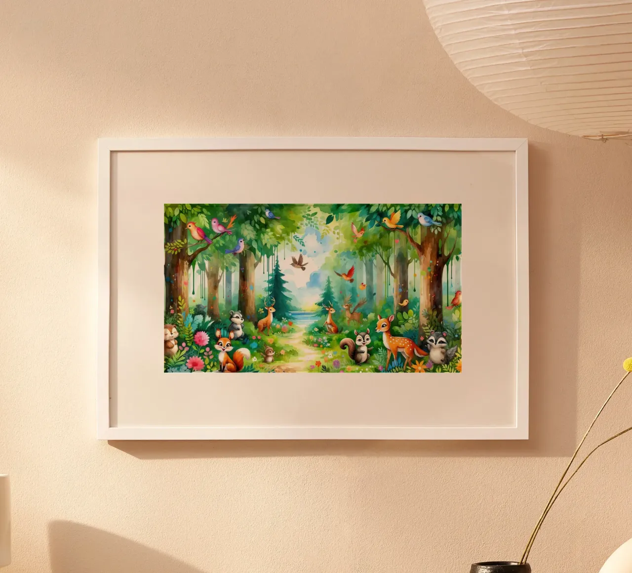 Waldtierfreunde Poster von Chromatic Fusion Studio