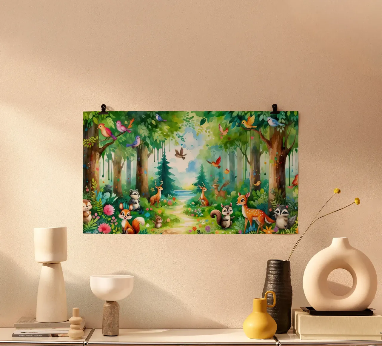 Waldtierfreunde Poster von Chromatic Fusion Studio