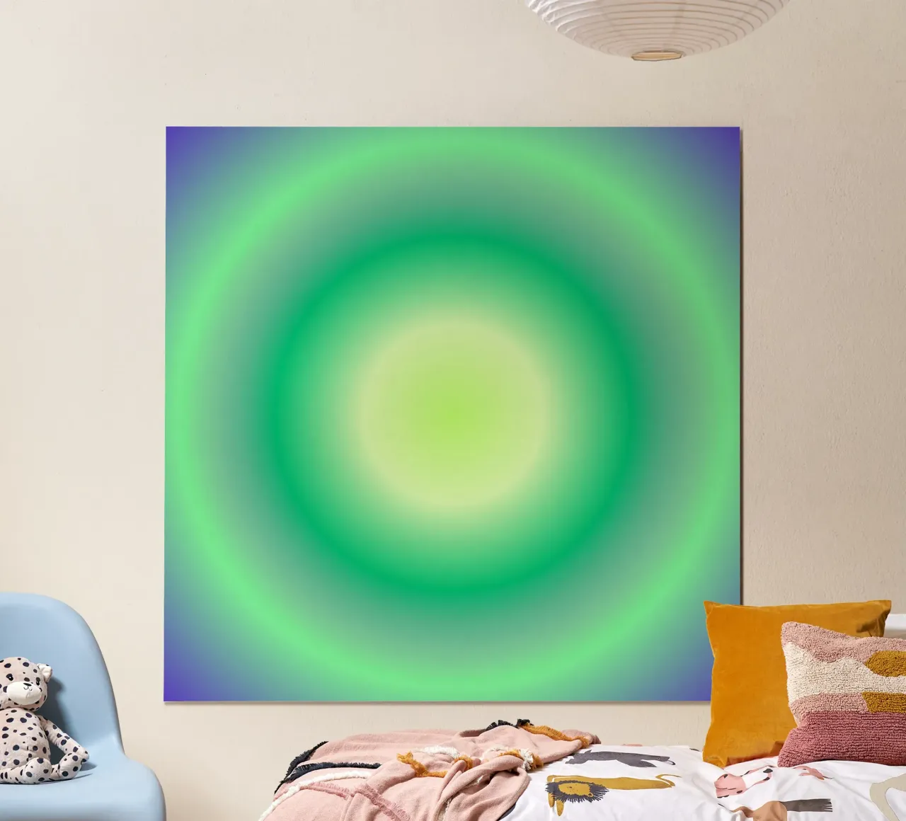 Neon Abyss poster con telaio in alluminio da RS LAB STUDIO