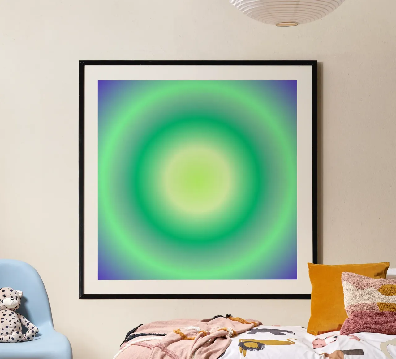 Neon Abyss poster con telaio in alluminio da RS LAB STUDIO