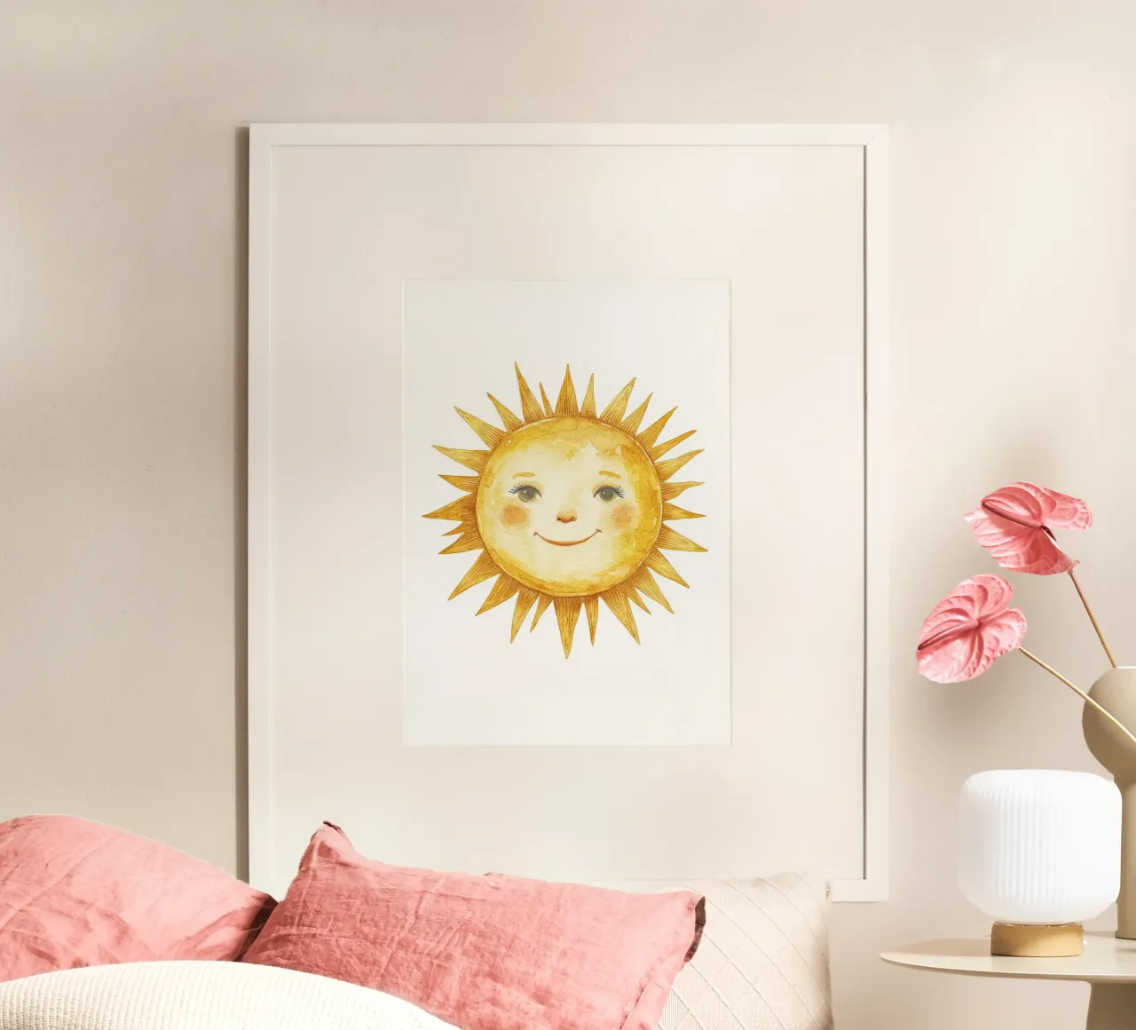 viso solare occhi sorridenti guance poster da Eldon S Kiser