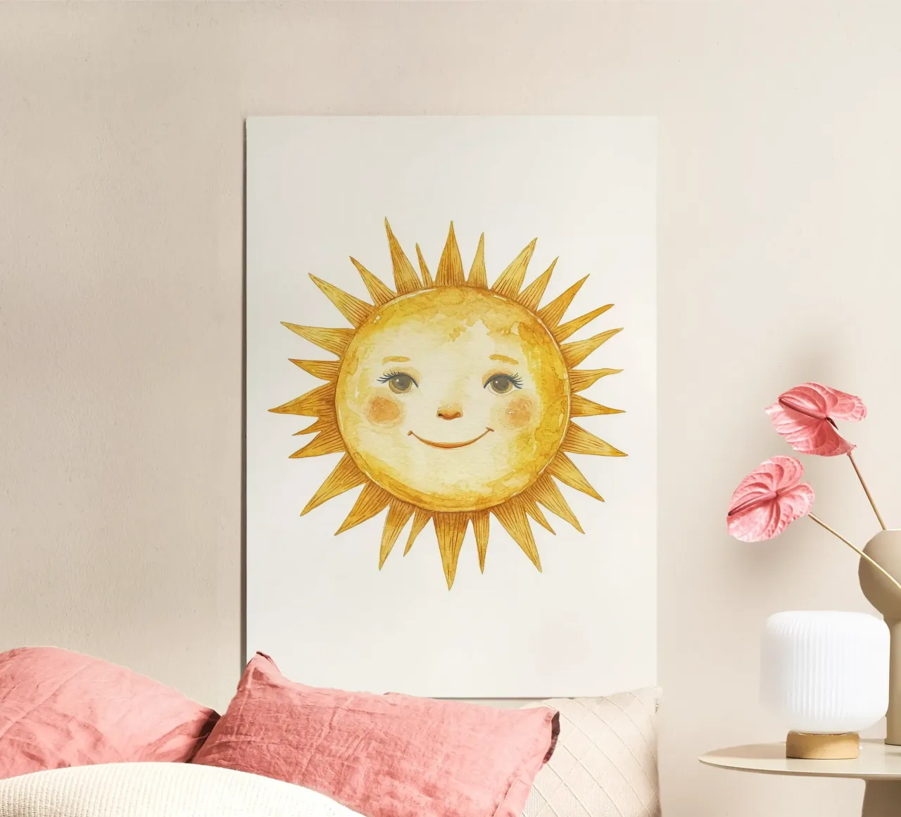 viso solare occhi sorridenti guance poster da Eldon S Kiser