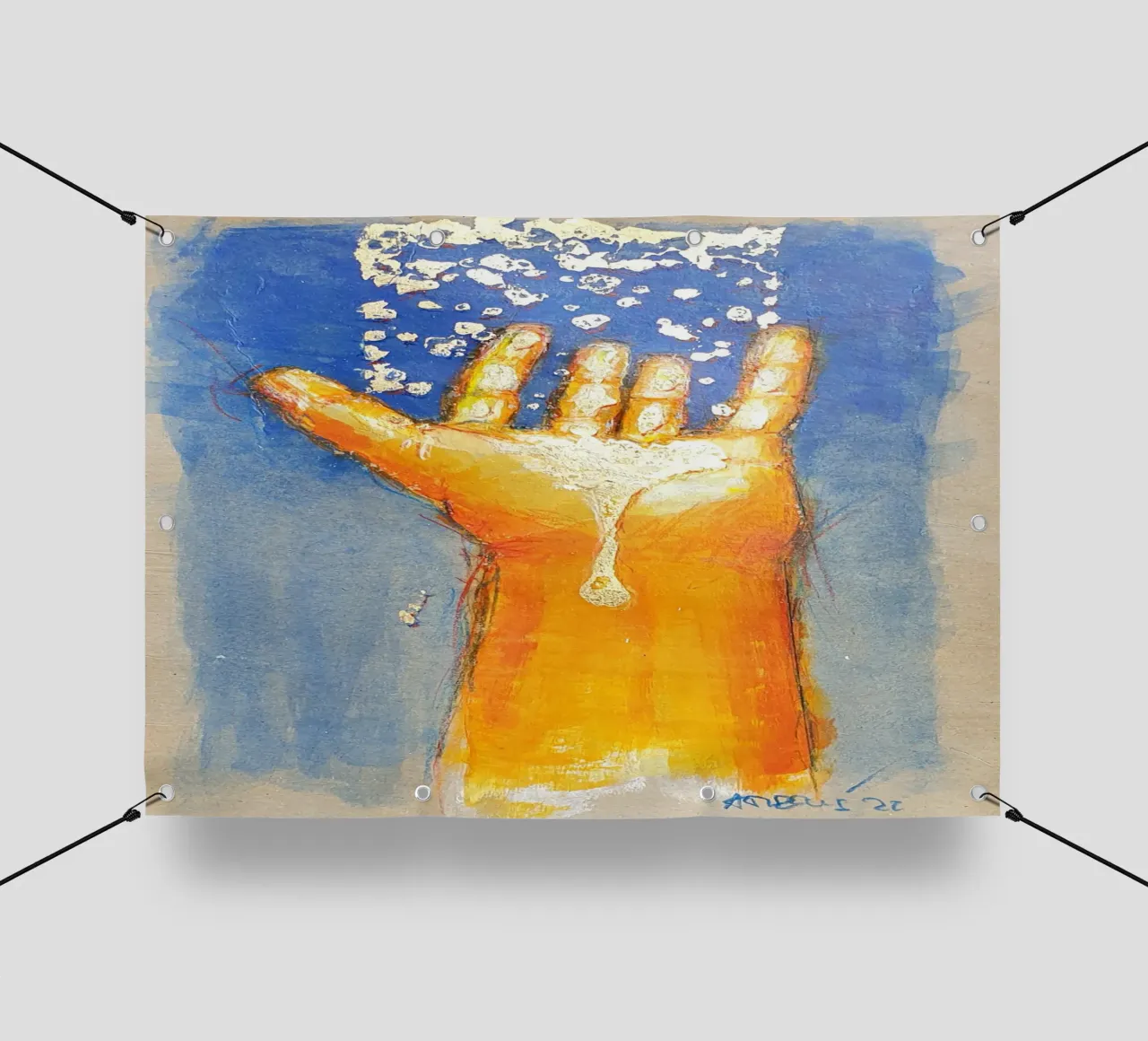 Mano ricevente telo in pvc da Martin Ahrens
