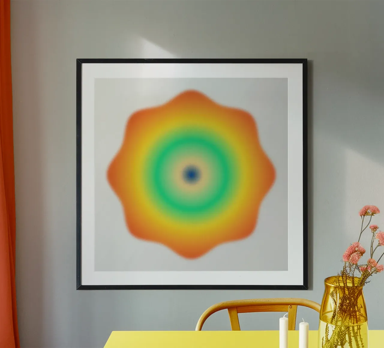 Crystal Heat poster con telaio in legno da RS LAB STUDIO