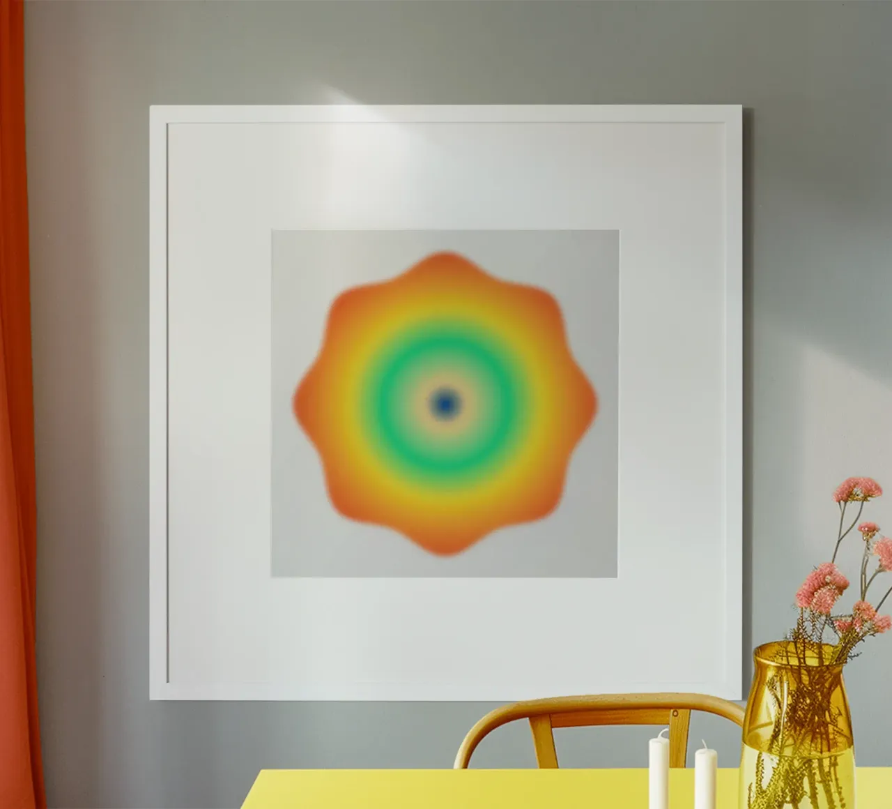 Crystal Heat poster con telaio in legno da RS LAB STUDIO