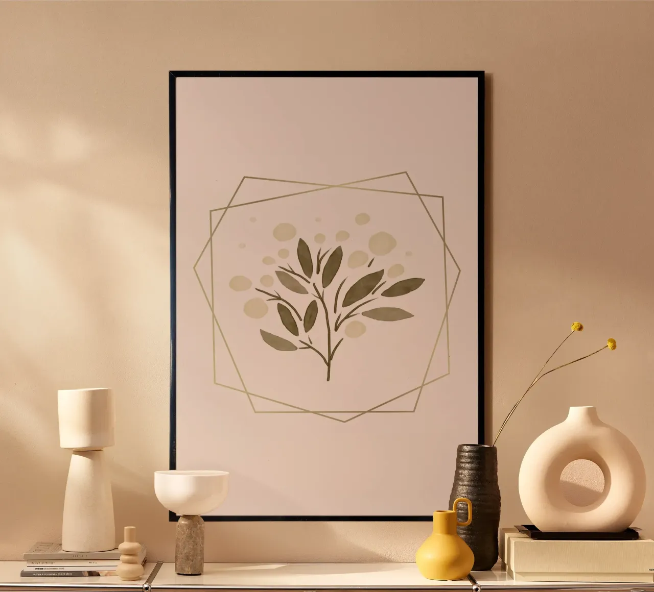Flower poster con telaio in alluminio da AESTHETIC VIBES by Isabel