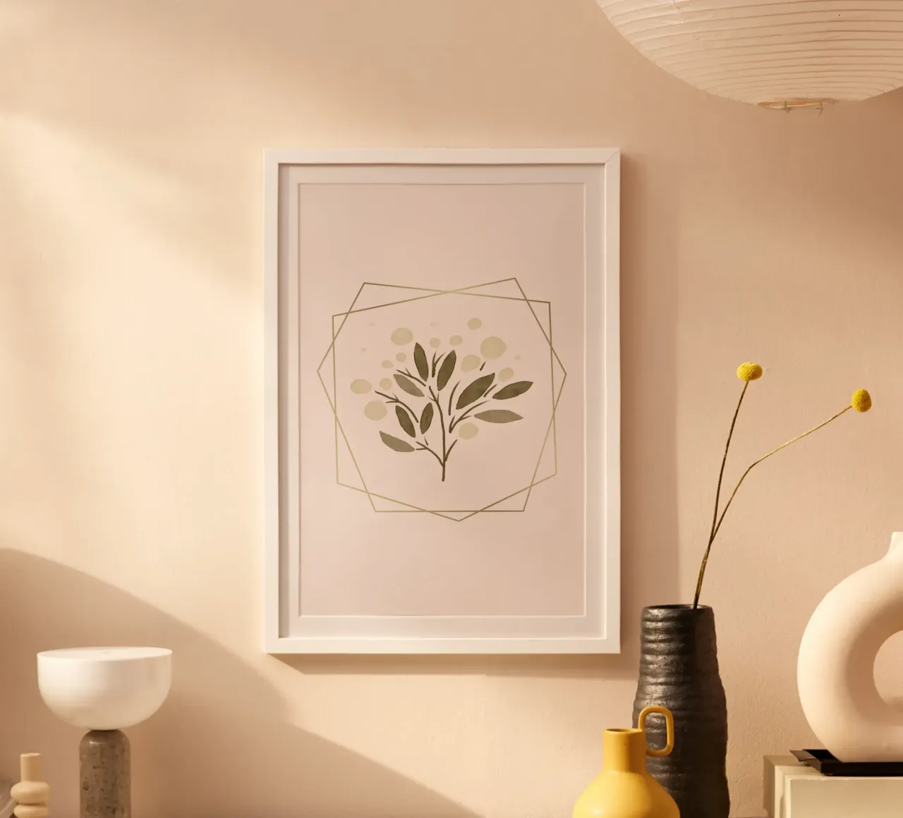 Flower poster con telaio in alluminio da AESTHETIC VIBES by Isabel