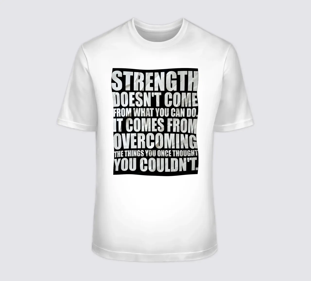 STRENGTH DOESNT COME t-shirt da Type & Tape