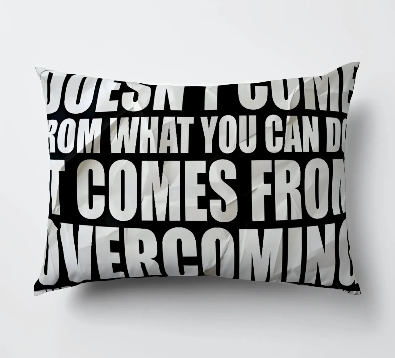 STRENGTH DOESNT COME cuscino da Type & Tape