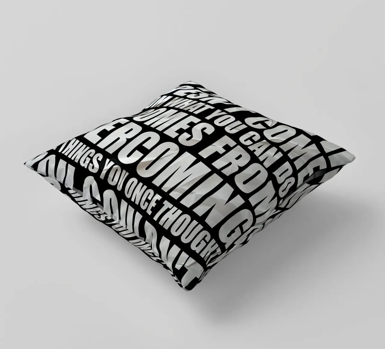 STRENGTH DOESNT COME cuscino da Type & Tape