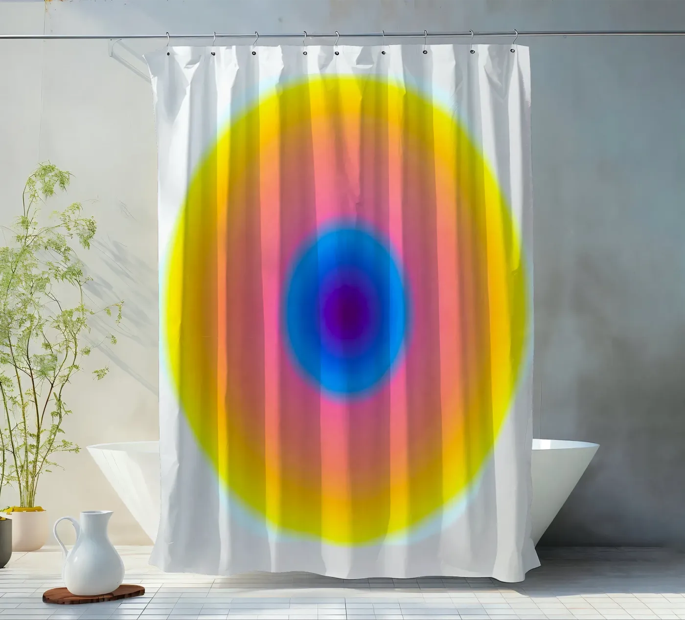 Echo Lights shower curtain by RS LAB STUDIO