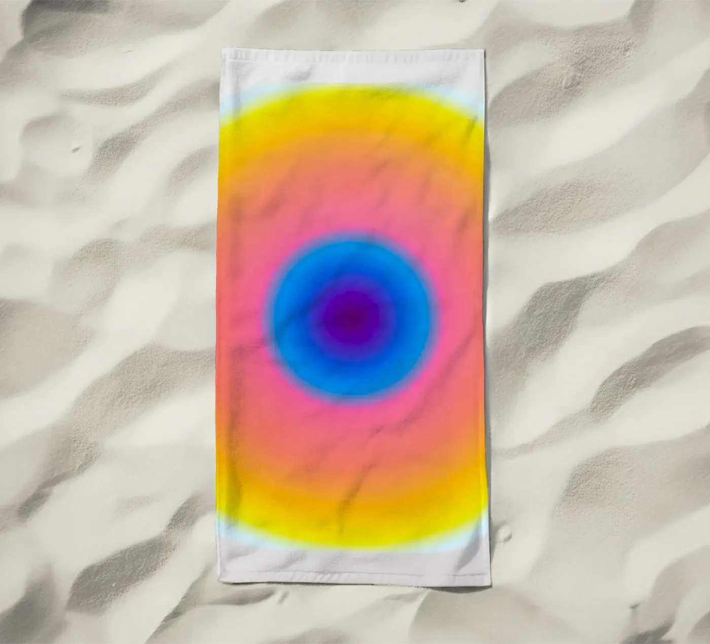 Echo Lights beach towel by RS LAB STUDIO
