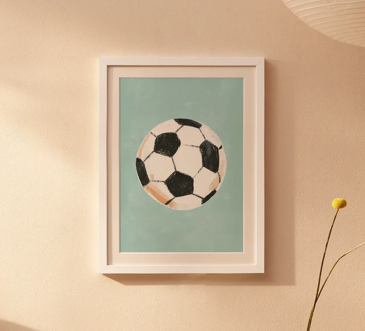 pallone da calcio pallone sportivo poster con telaio in alluminio da Leonard R Sadler