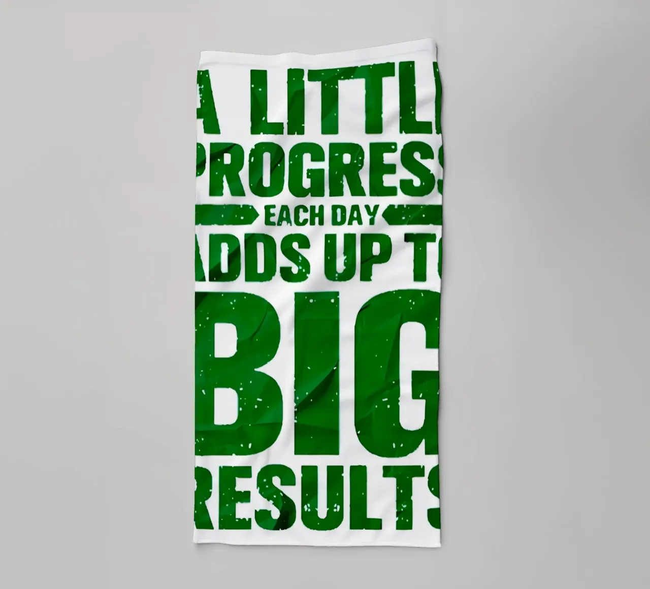 'A LITTLE PROGRESS EACH DAY ADDŞ UP TO BIG RESULTS' asciugamano da bagno da Type & Tape