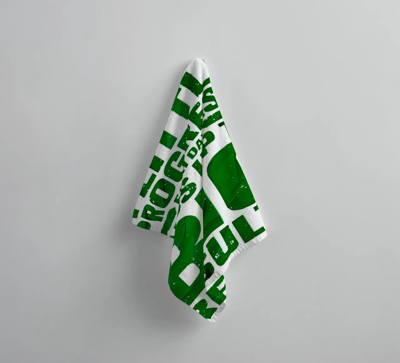 'A LITTLE PROGRESS EACH DAY ADDŞ UP TO BIG RESULTS' asciugamano da bagno da Type & Tape