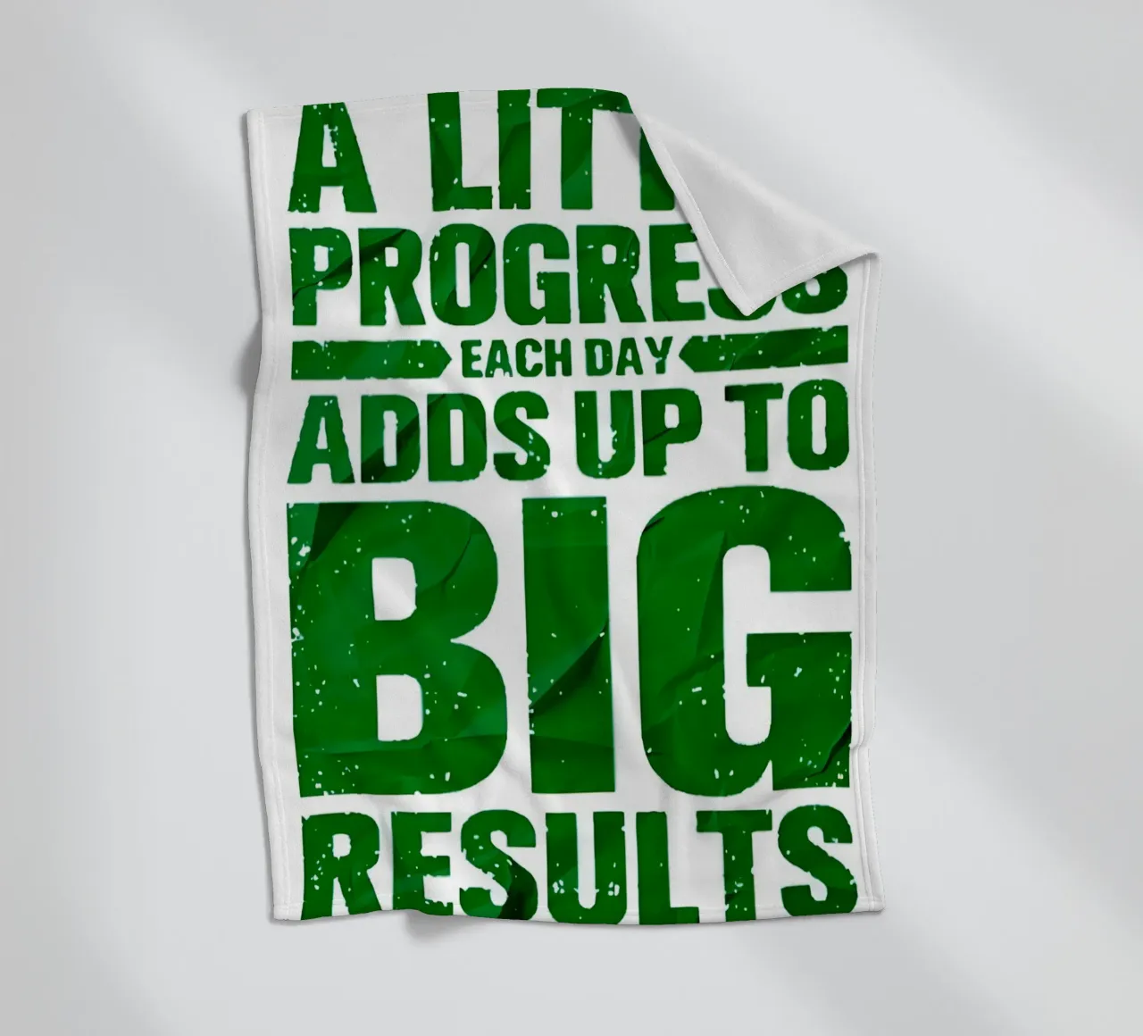'A LITTLE PROGRESS EACH DAY ADDŞ UP TO BIG RESULTS' coperta in pile da Type & Tape