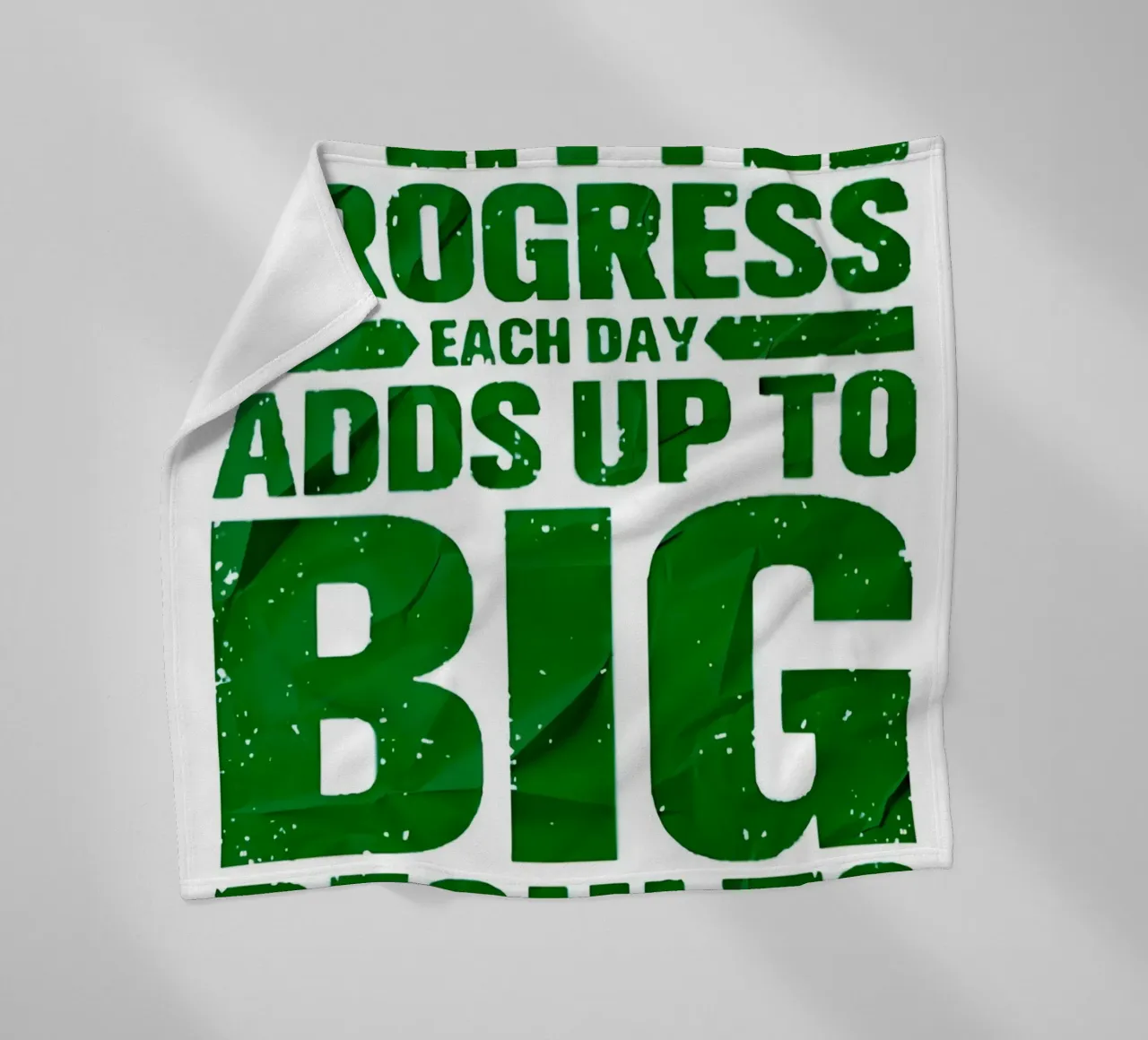 'A LITTLE PROGRESS EACH DAY ADDŞ UP TO BIG RESULTS' coperta in pile da Type & Tape