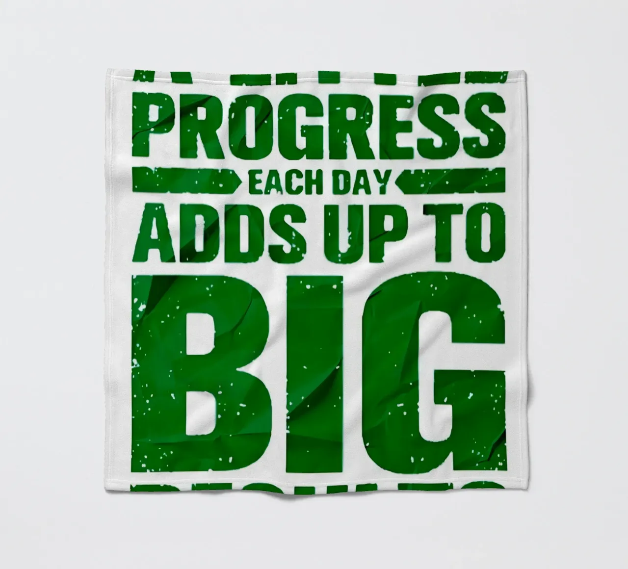 'A LITTLE PROGRESS EACH DAY ADDŞ UP TO BIG RESULTS' coperta in pile da Type & Tape