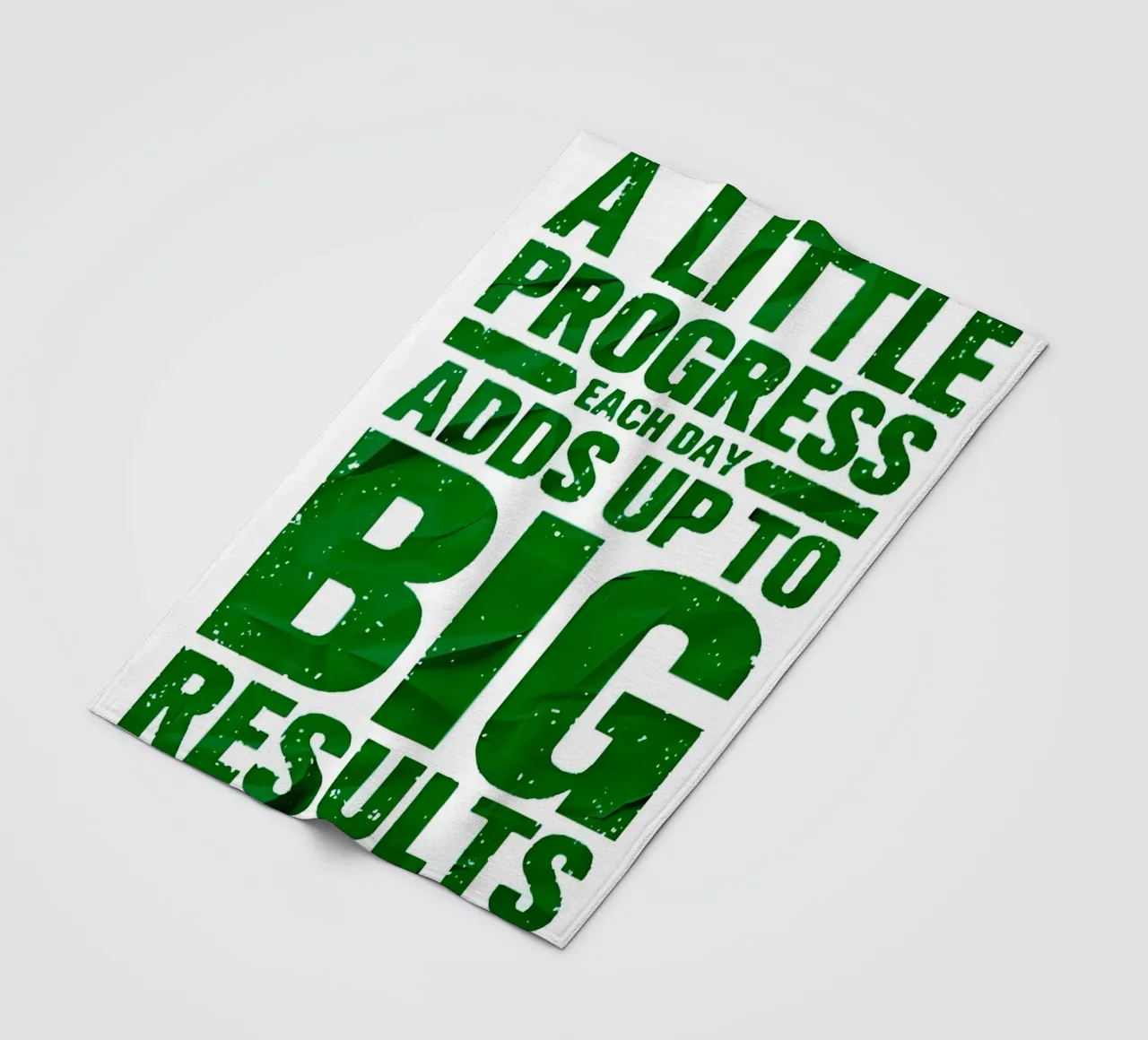 'A LITTLE PROGRESS EACH DAY ADDŞ UP TO BIG RESULTS' coperta in pile da Type & Tape
