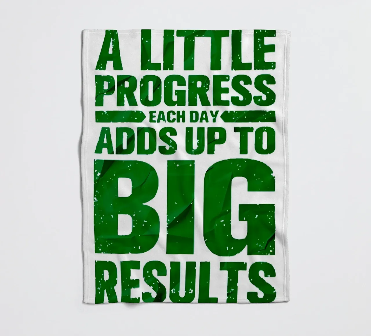 'A LITTLE PROGRESS EACH DAY ADDŞ UP TO BIG RESULTS' coperta in pile da Type & Tape