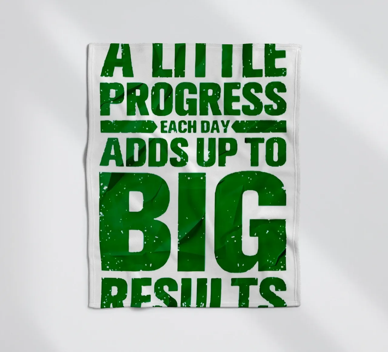 'A LITTLE PROGRESS EACH DAY ADDŞ UP TO BIG RESULTS' coperta in pile da Type & Tape