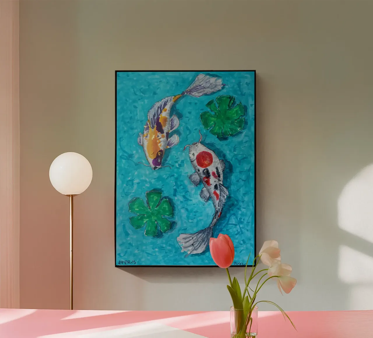 2 koi plexiglass da Martin Ahrens