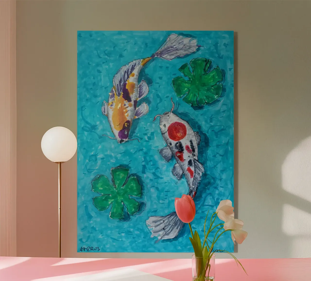 2 koi plexiglass da Martin Ahrens