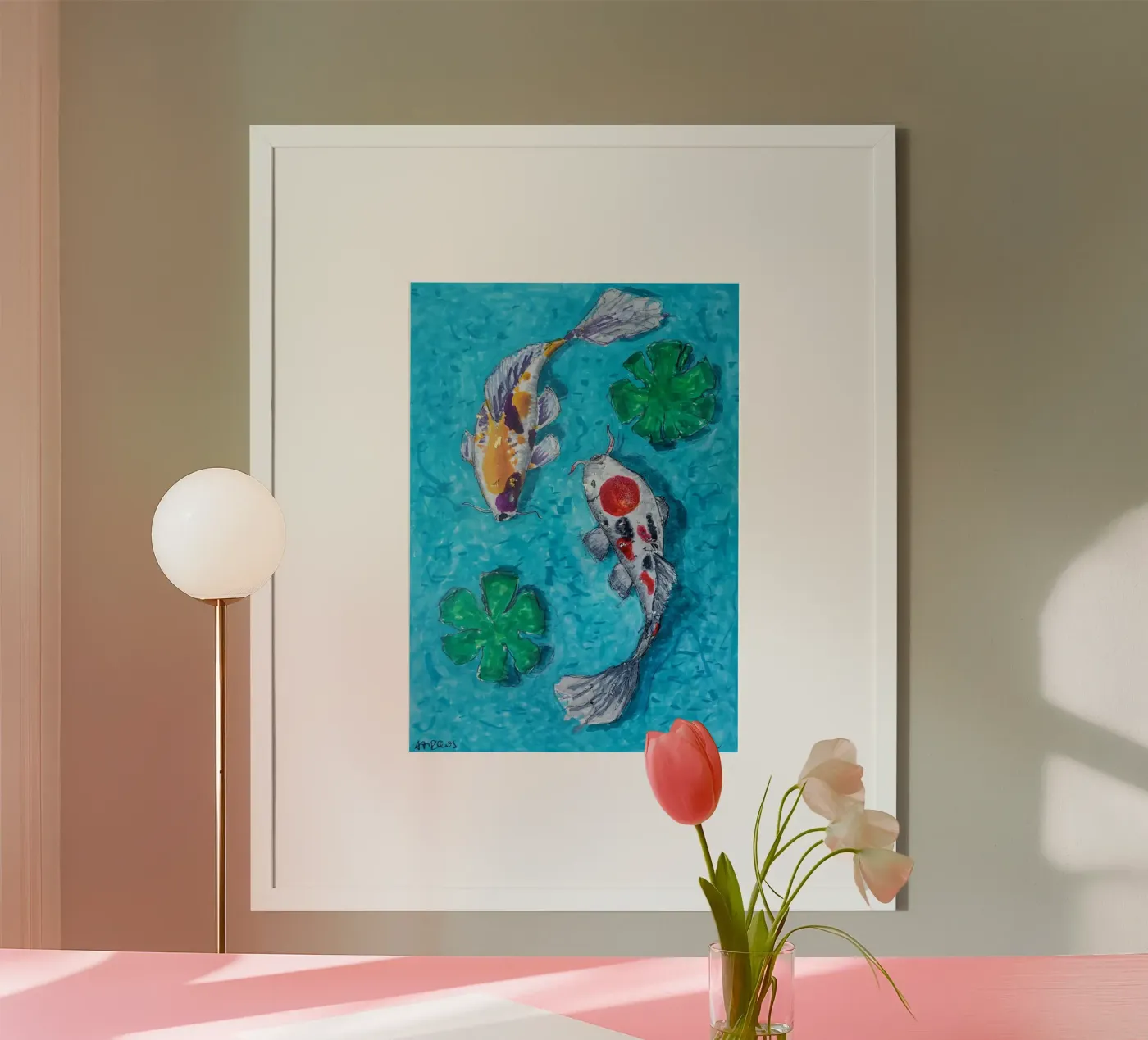 2 Koi Poster von Martin Ahrens