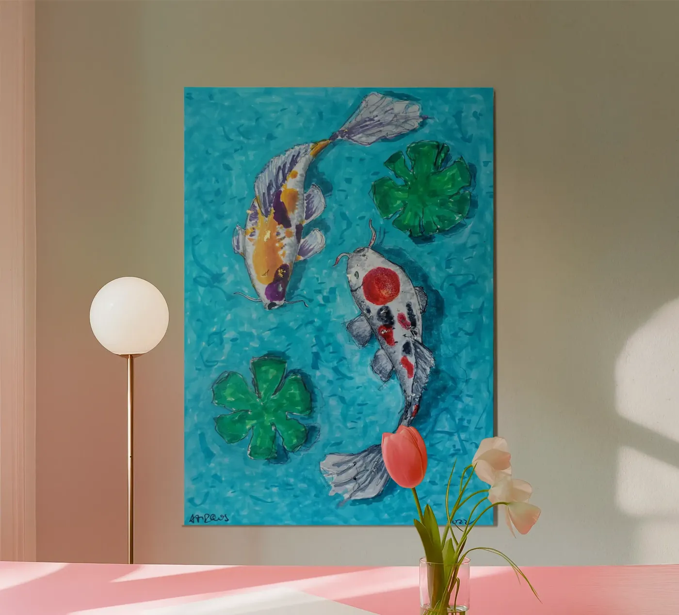2 Koi Poster von Martin Ahrens