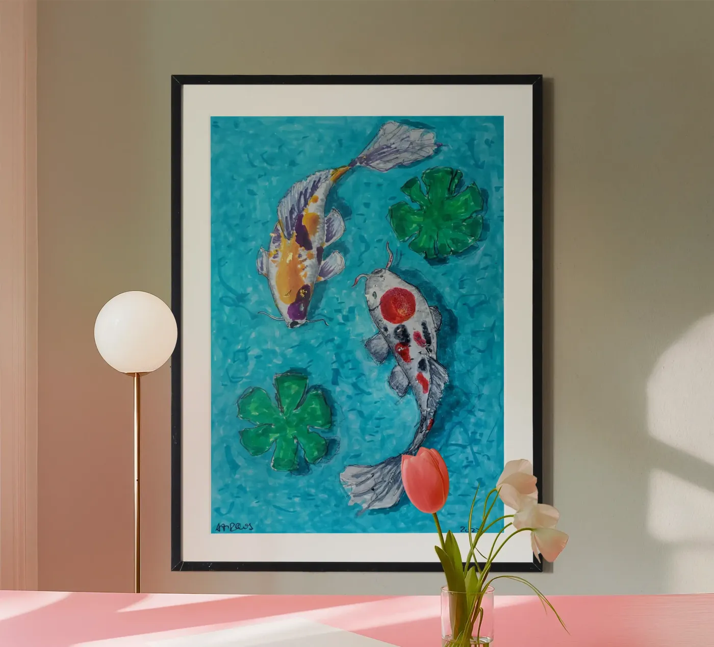 2 Koi Poster von Martin Ahrens