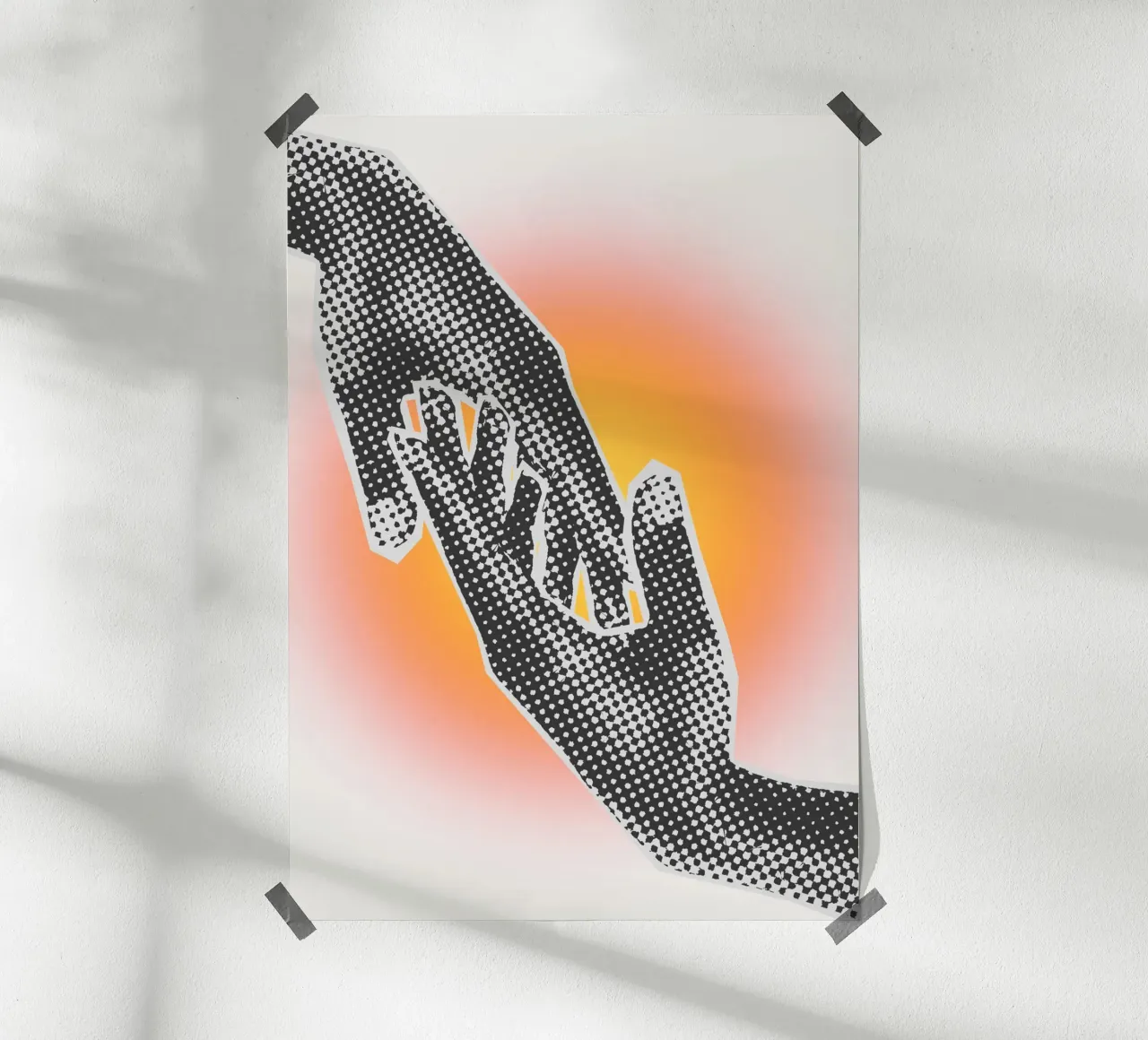 Through the Glow poster con telaio in alluminio da RS LAB STUDIO