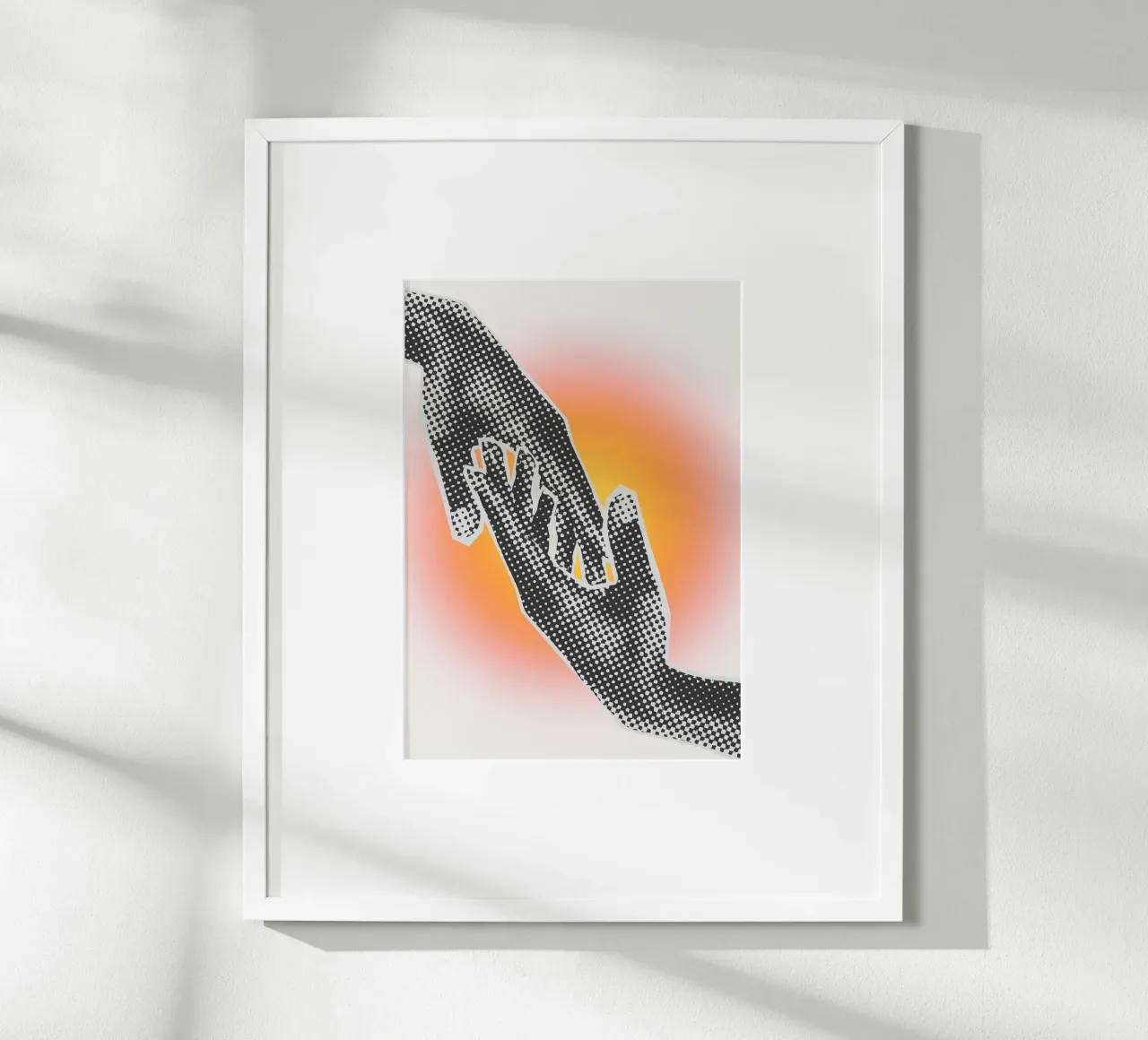 Through the Glow poster con telaio in alluminio da RS LAB STUDIO
