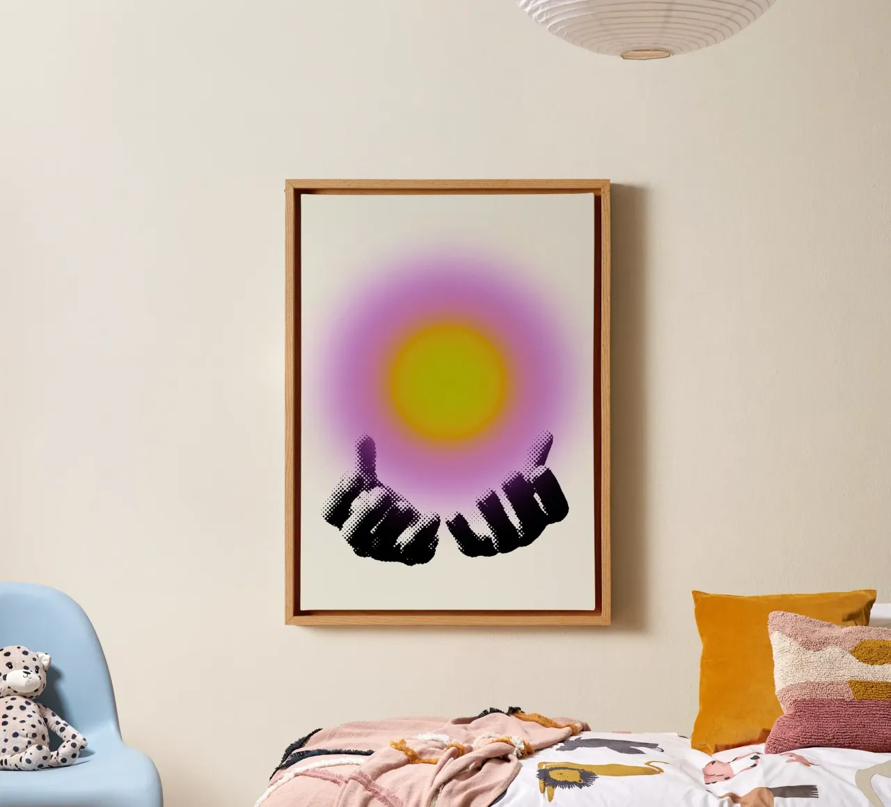 Grasping Light tela con Cornice a cassetta da RS LAB STUDIO