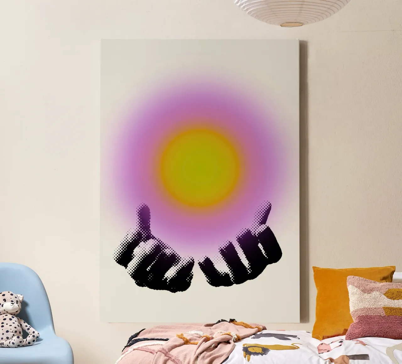 Grasping Light tela con Cornice a cassetta da RS LAB STUDIO