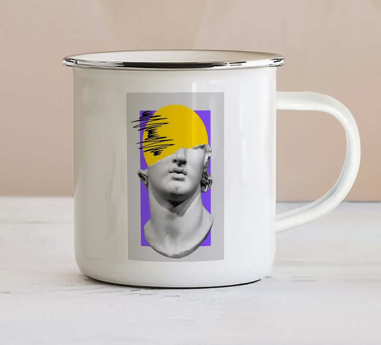 Neo-Oracle tazza in smalto da RS LAB STUDIO