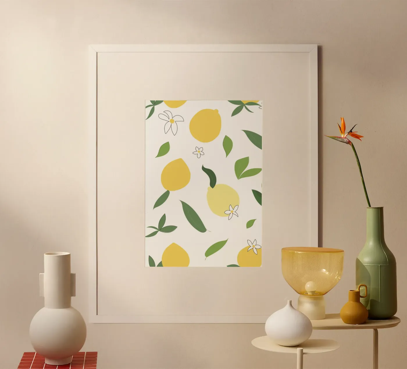Lemons illustrations poster by gulsengunel
