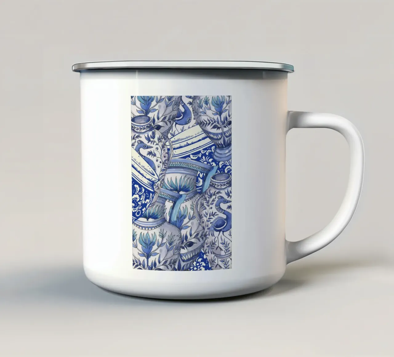 Sacred Bloom tazza in smalto da RS LAB STUDIO