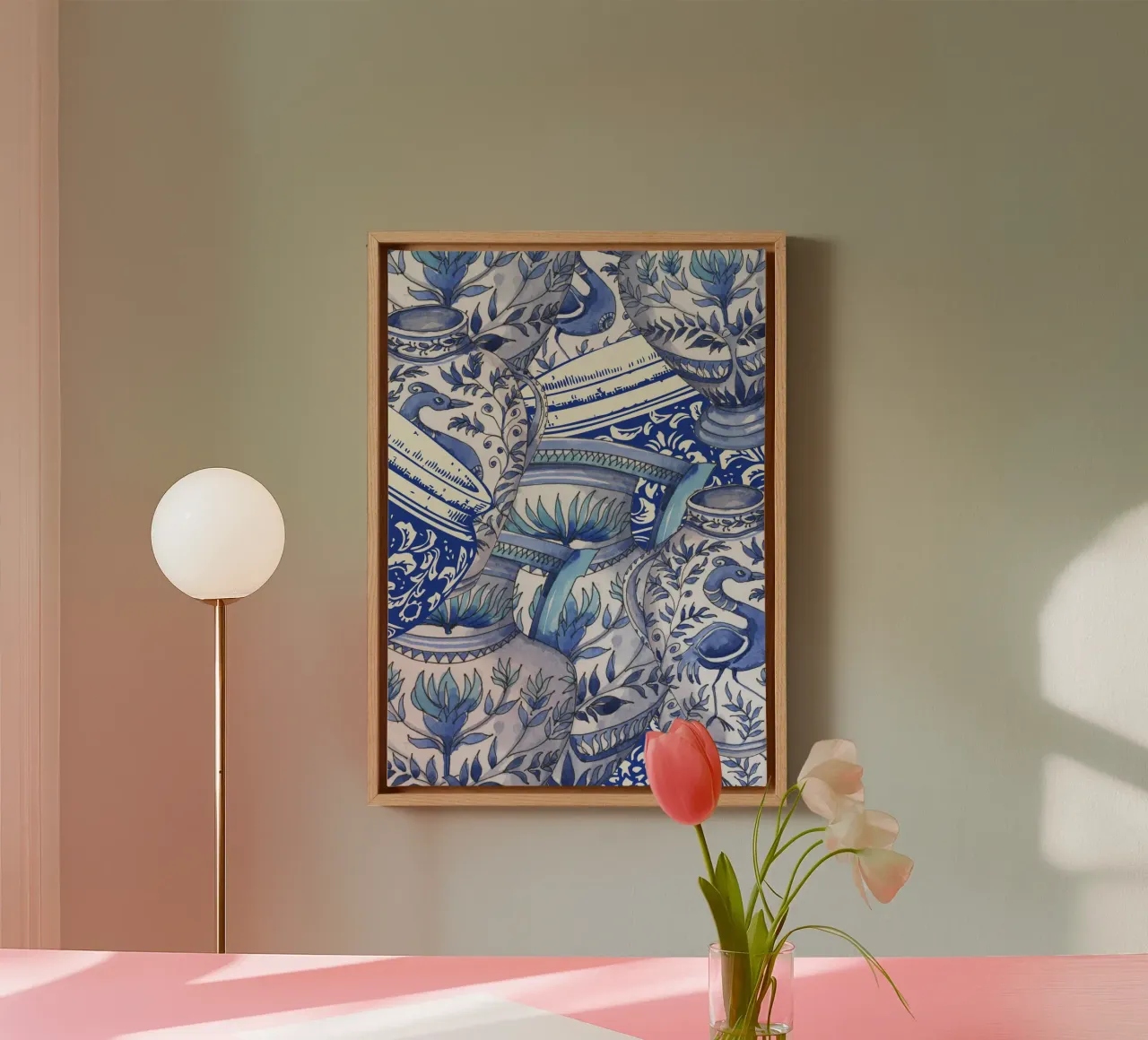 Sacred Bloom tela con Cornice a cassetta da RS LAB STUDIO