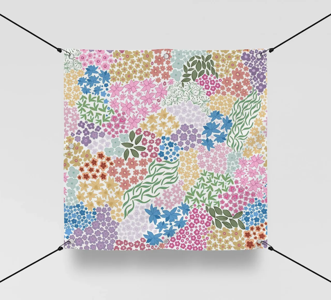 Fiori colorati e vivaci telo in pvc da gulsengunel