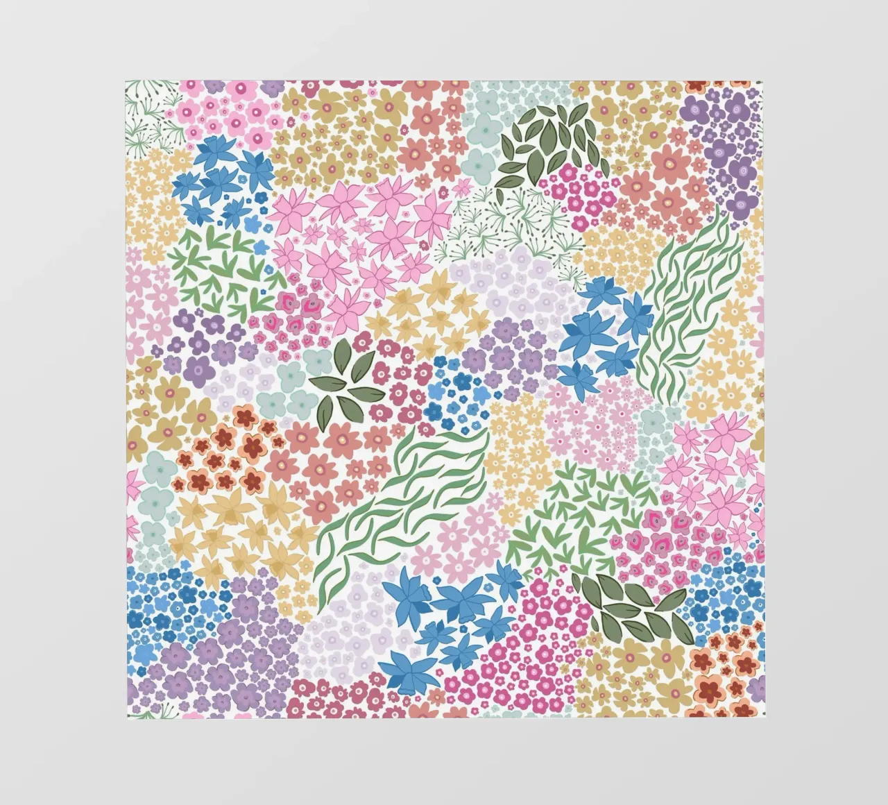 Fiori colorati e vivaci telo in pvc da gulsengunel