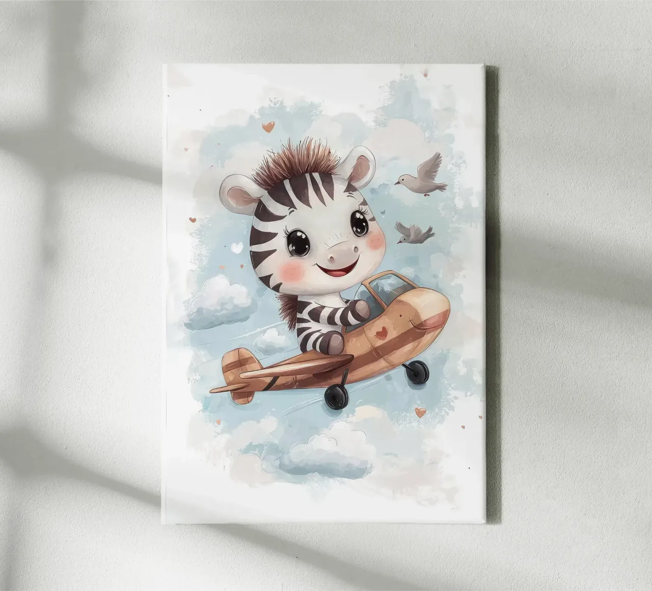 zebra aereo nuvole tela con Cornice a cassetta da Fletcher M Henry