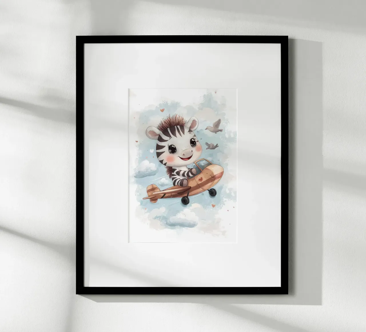 zebra aereo nuvole poster da Fletcher M Henry