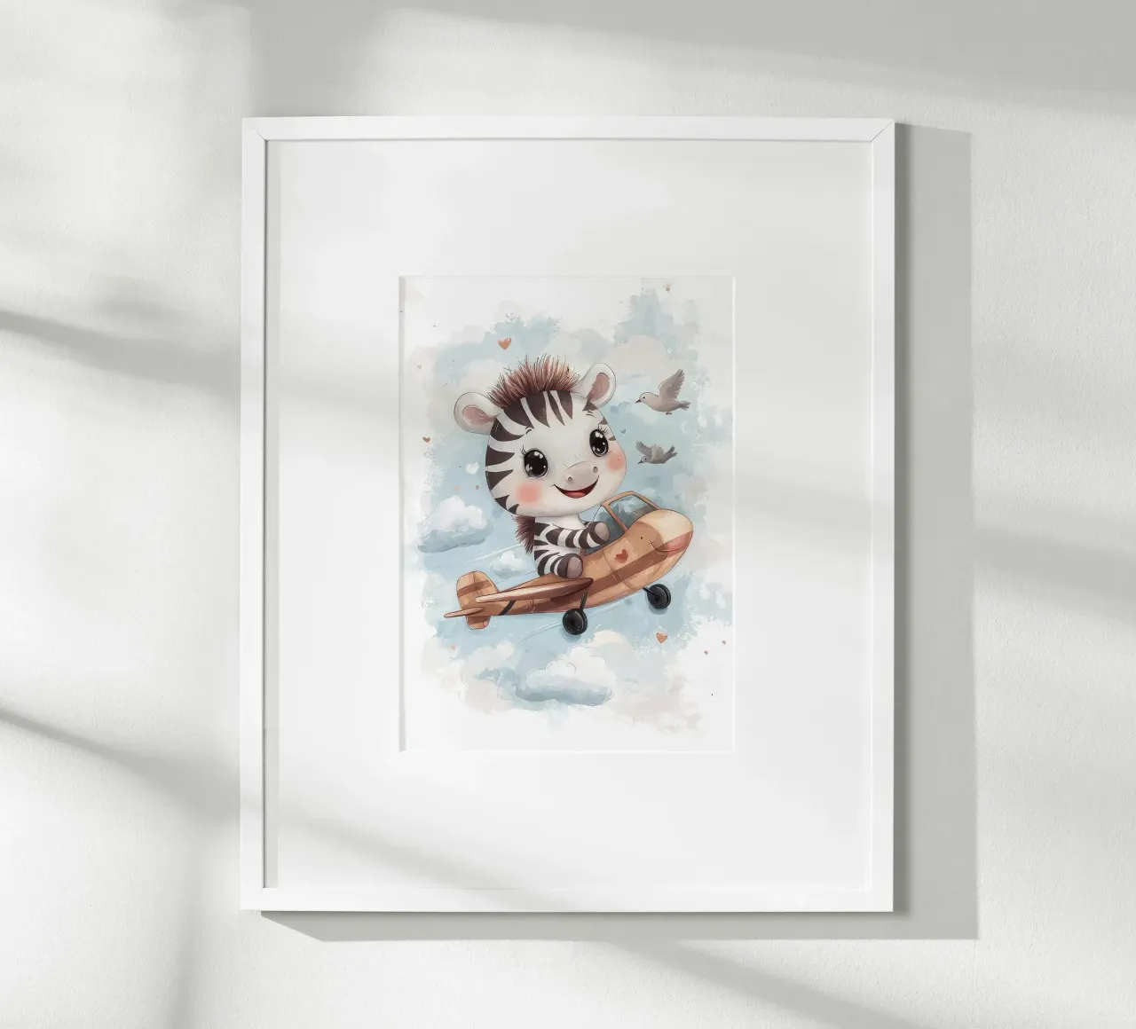 zebra aereo nuvole poster da Fletcher M Henry