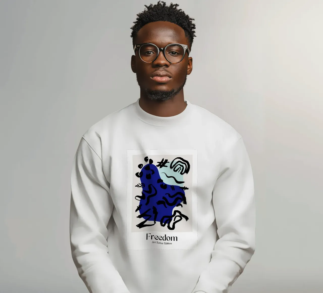 Soft Geometry sweatshirt by RS LAB STUDIO