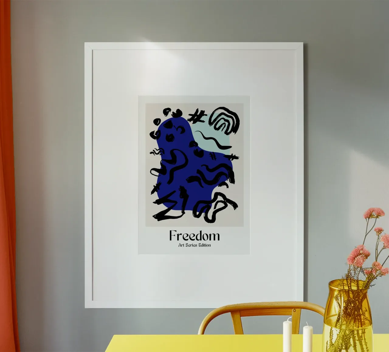 Soft Geometry poster con telaio in plastica da RS LAB STUDIO