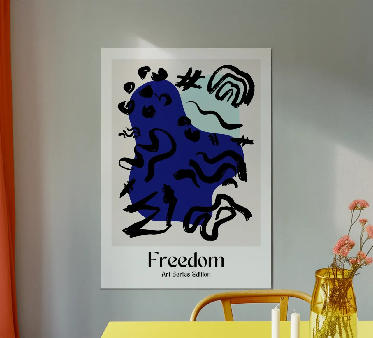 Soft Geometry poster con telaio in plastica da RS LAB STUDIO