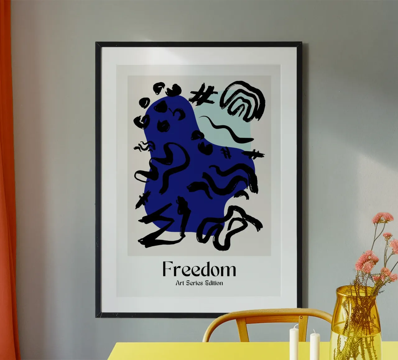 Soft Geometry poster con telaio in plastica da RS LAB STUDIO