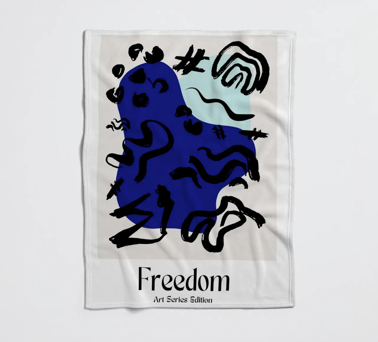 Soft Geometry Fleecedecke von RS LAB STUDIO